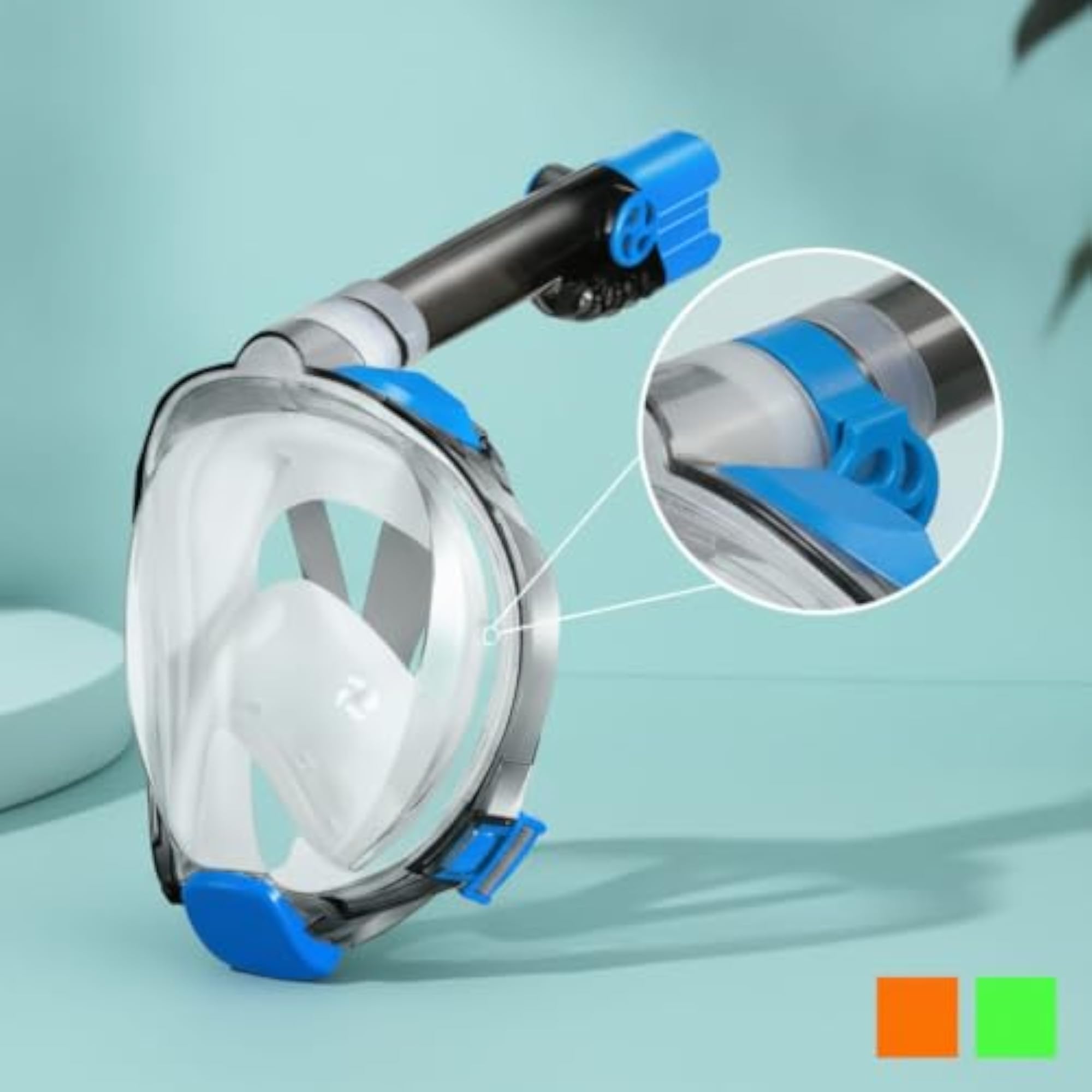 Food-Grade Full Face Snorkel Mask for Panoramic Views