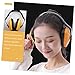 HYTROVE Boy Girl Noise Cancelling Headphones Ear Muffs for Sleep Travel Learning Soft Comfortable and Safe Earmuffs Yellow Noise Reduction for Boys and Girls and Toddlers