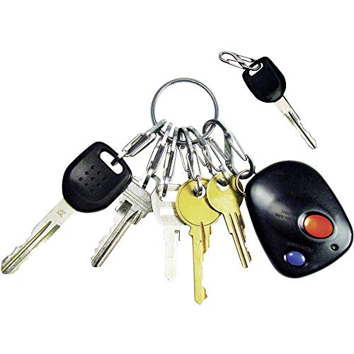 Nite Ize - NI-KRGS-11-R3_Silber Key Ring Steel S-Biner, Stainless Steel Key Chain Ring with 6 Stainless Steel Key-Holding S-Biners - Thumbnail 5