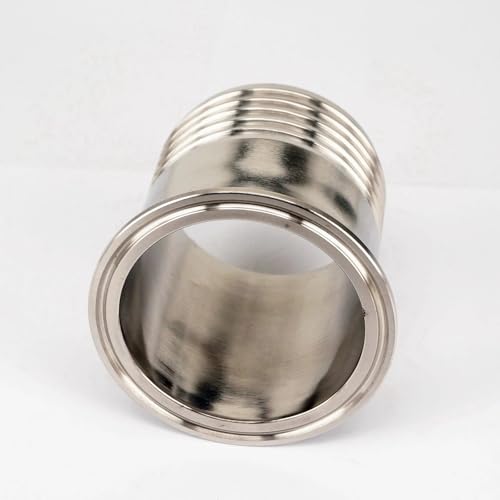 Acero inoxidable 304 de 102mm con espiga para manguera industrial y tri clamp de 4" 3