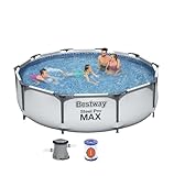 Bestway Steel Pro Frame Pool Set mit Filterpumpe, 305 cm x 76 cm, blau