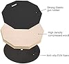 LOLUNUT Dumb Drum Practice Pad,2-sided Silent Practice Pad Soft Rubber Wooden Base Stand with Solid Wood Drum Sticks (8''-Black) #4