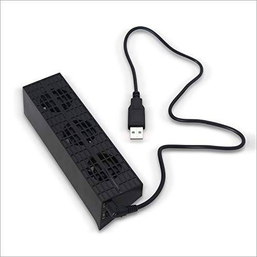 Tobo PS4 Slim USB Cooler Cooling Fan with External 5-Fan Super Turbo Temperature Control for PlayStation 4 PS4 Slim. - TD-374GA (B07MZ4DRM9) Amazon Price History, Amazon Price Tracker