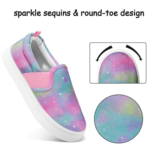 Image of K KomForme Toddler Sneakers for Girls Boys Slip On Canvas Walking Shoes | Lightweight, Comfortable