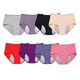 Anomocia 8Pcs Ladies Underwear Panties for Over 60#s Women, Women Plus Size Briefs
