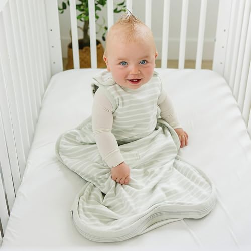 Woolino Merino-Wolle 4-Jahreszeiten-Schlafsack, 2-24 Monate Grau – Bild 5