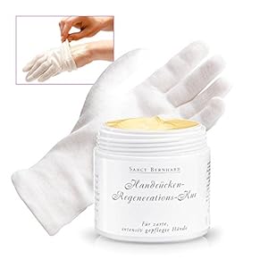 Sanct Bernhard Handrücken-Regenerations-Set mit Handrücken-Regenerations-Kur und 5 Paar Baumwollhandschuhe