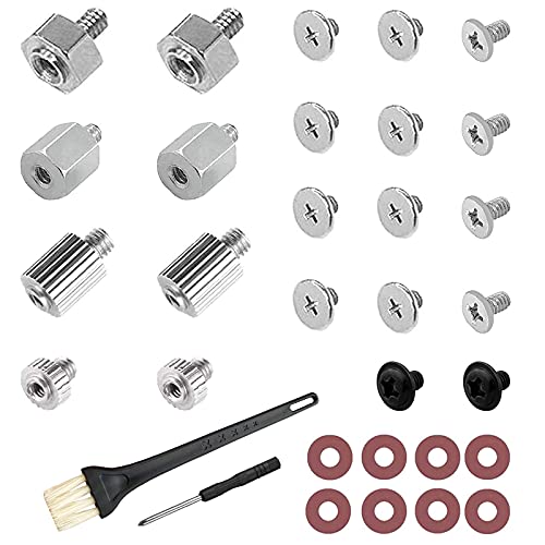Lot de 32 vis d'entretoises pour M.2 NVMe SSD Boîtier de montage pour carte mère MSI ASUS ou Gigabyte Cover