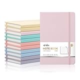 ViVin Lined Journal Notebooks for Work,192 Pages,5.5 x 8.3 inch,College Ruled,A5 Hardcover Journaling Notebooks for Writing,12 Pack Bulk