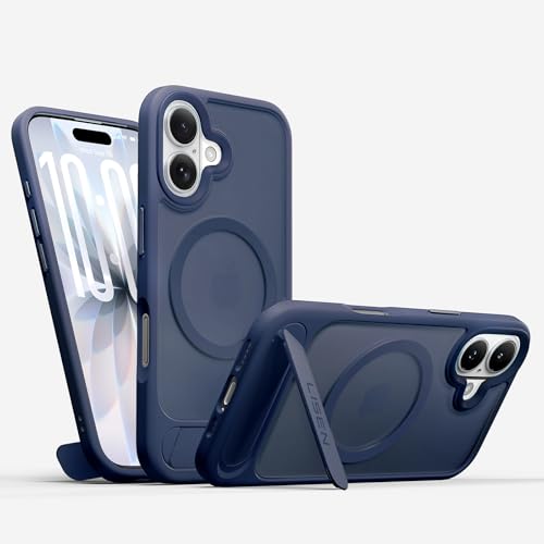 �y���@�\��̌^�E�ČRMIL�K�i�z LISEN iPhone 17 �p �P�[�X Magsafe�Ή� �}�b�g�� �w��h�~ �ϏՌ� �X�^���h�t�� ���c���� �p�x���� ����~�� �X�g���b�v�z�[���t�� �A�C�t�H��17 �g�уJ�o�[ 6.3�C���` for �����ӂ���17