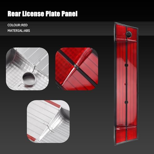 Panel de soporte de matrícula trasera compatible con automóviles Serie 5 E34 2