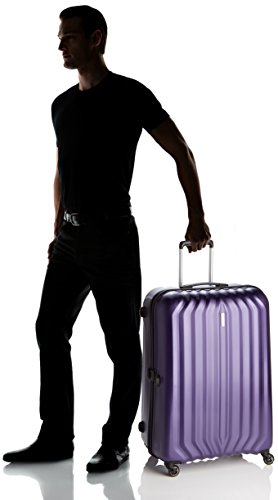Image of Aristocrat Aston Polycarbonate 79 cms Purple Hard Sided Suitcase (ASTON79TMDP)
