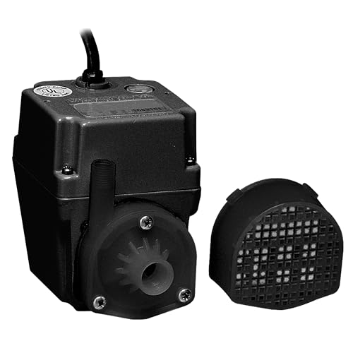 Little Giant 2E-38N-WG In-line/Submersible 300 GPH, 1/40 HP, 115 Volt Manual Small Oil-filled Aluminum Pump with 15-ft. Cord, Black, 502375 by Little Giant - Used condition - US$54.11