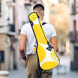 Housse pour ukulélé jaune fruit citron 10 mm rembourrage épais 53,3 cm sac de transport pour ukulélé avec sangles… - Les Beatles, Paul McCartney, John Lennon, RIngo Starr, George Harrison Housse pour ukulélé jaune fruit citron 10 mm rembourrage épais 53,3 cm sac de transport pour ukulélé avec sangles… – Image 5