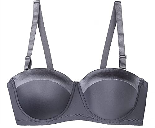 Image of Women's Strapless Bra B /C /D /DD /DDD /G 1 /2 Cup Seamless Plus Size Balconette Bra H059