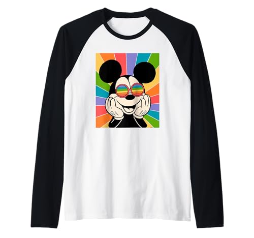 Mickey Mouse t-shirt rétro à manches raglan vêtement Disney vintage