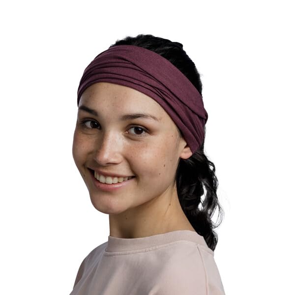 Image of BUFF Original EcoStretch Neck Gaiter, UPF 50 Sun Protection, Breathable, Versatile, Quick Dry, Solid Colors, Adult Size