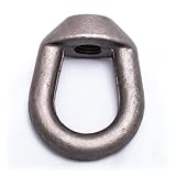 Weldless Eye Nut, Plain Forged Steel, Heavy Duty for High-Strength/Temperature Piping, UNC Threaded Ring Shape Lifting (1, 3/4")