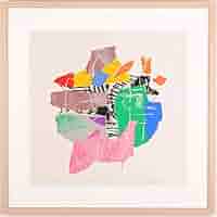 Amazon | 現代アート 絵画 抽象画 現代美術 シルクスクリーン