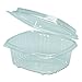 Genpak AD12F Clear Hinged Deli Container, APET, 12 oz, 5 3/8 x 4 1/2 x 2 7/8 (Case of 200)