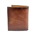 STS Ranchwear Men's Tucson Double ID Full Grain Rich Tan Leather Travel Bifold Wallet, STS61819
