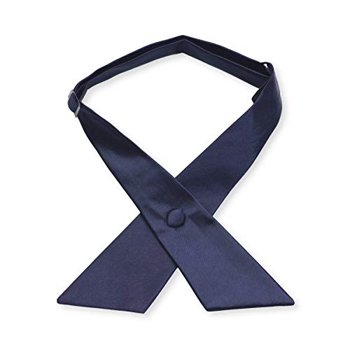 Image of Women's or Men's Crossover Neck Tie Solid Color Continental Tie