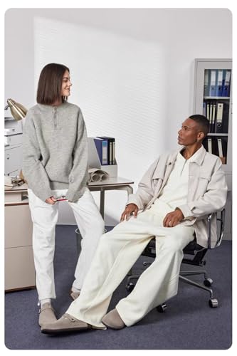 Round Neck Long Sleeve Pullover Soft Touch Henley Sweater for Men and Women Winter 6