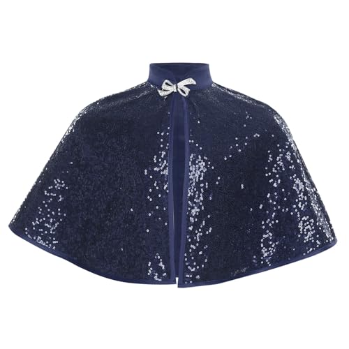 YiZYiF Kids Girl Sequin Cape First Communion Bolero for Girls Shawls and Wraps Flower Girl Cover up for Dress3