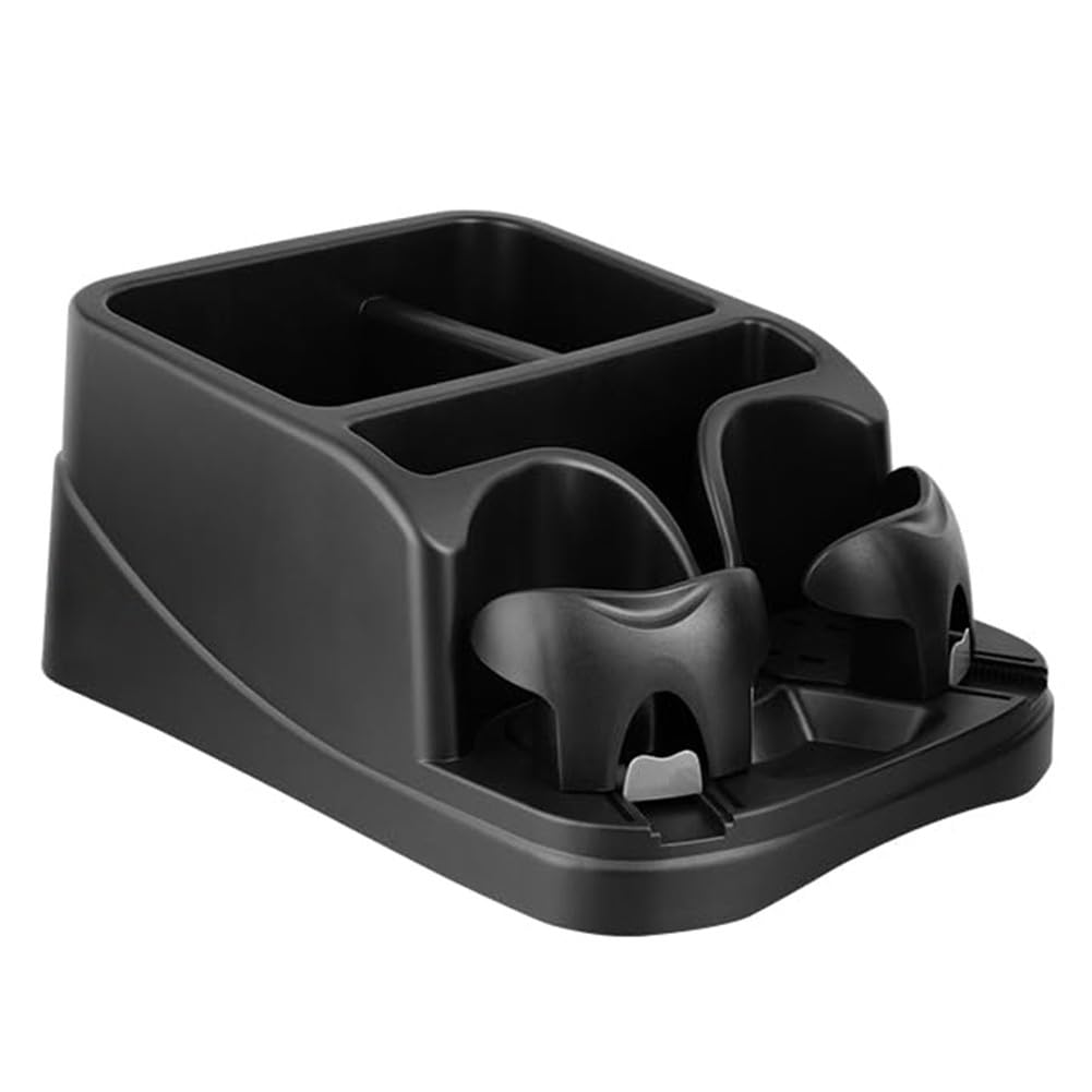 FUBESK 1 organizer per seggiolino auto con 2 portabicchieri regolabili per auto, camion, minivan