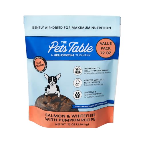 The Pets Table Air Dried Dog Food, Salmon & Whitefish, 4.5 Pound (Pack of 6)
