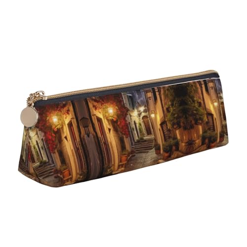 Bolsa De Lápices Calle Antigua Italiana Bolsa De Cosméticos Portable Estuches Escolares, Para Escolar, Cosmético, Oficina