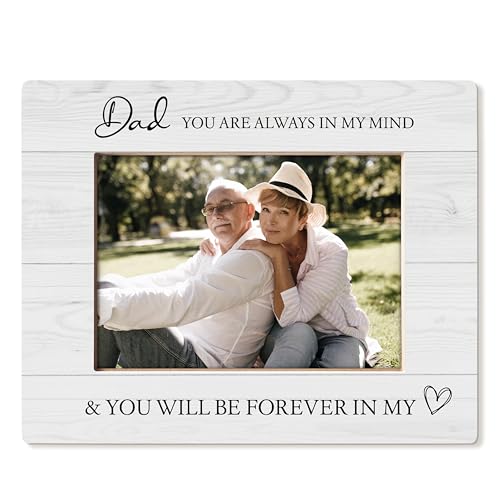 HUKINE Memorial Gifts for Loss of Dad Picture Frame 5x7, Bereavement Sympathy Remembrance Gifts for Loss of Father, Daddy picture frame, In Memory of Dad Picture Photo Frames for Tabletop Desk Decor