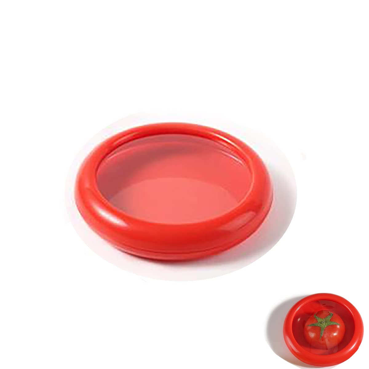 Amazon｜フルーツ・野菜型ホルダー 冷蔵庫保存容器 再利用可能 トマト 