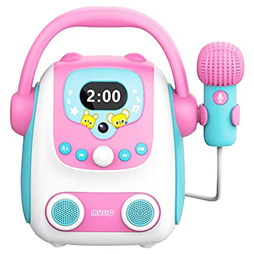Generic de Canto Portátil com Microfone Brinquedos de Aprendizagem Bluetooth Casa Ktv Brinquedo Educ