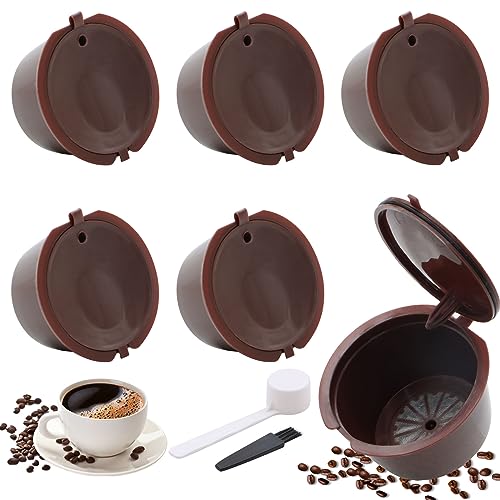 ZOCONE 6 Capsulas Reutilizables Dolce Gusto 54 * 35mm Capsulas Dolce Gusto Recargables Cápsulas...