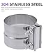 PAIYUE Exhaust Clamp,Car Accessories Exhaust Repair Clamp,Automotive Replacement,2.5