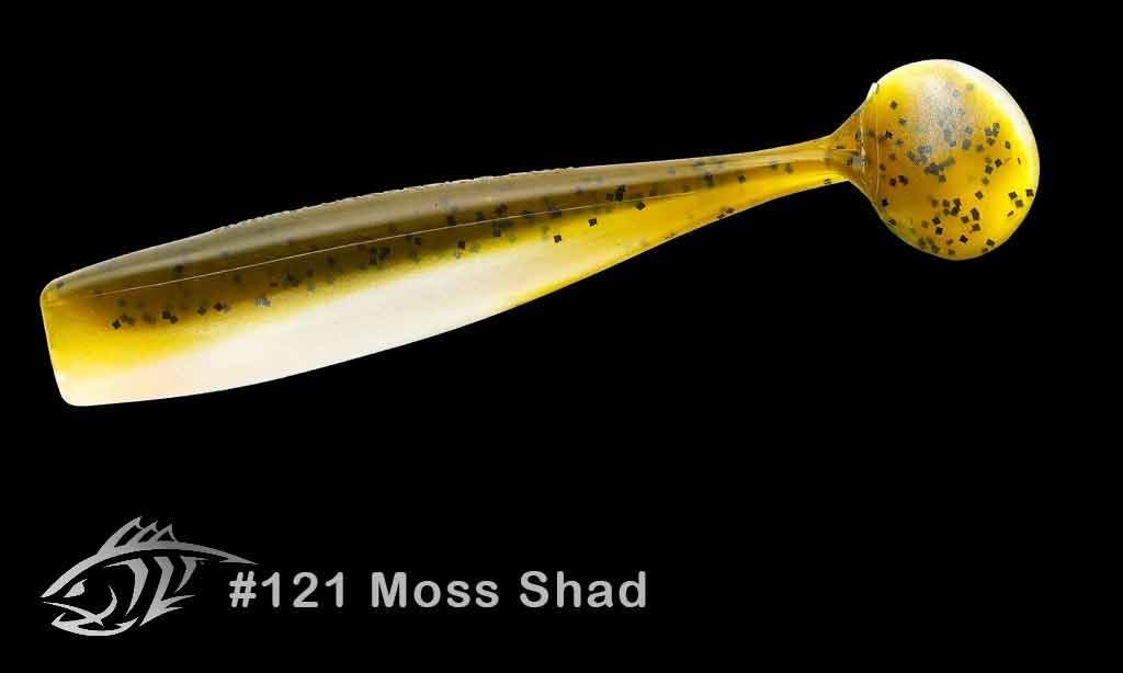 Lunker City Fishing Shaker 4.5" Swimbait with Tail Soft Plastic Bass Lure Saltwater Swimming and Wobbling Action Swim Bait, 6 Per Bag, Made in The USA