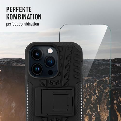 Coque iPhone 14 Pro Max rigide noire étui antichoc complet 360 - 6