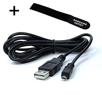 Bargains Depot 5ft USB Data Transfer Cable Cord For Panasonic Lumix Camera DMC-LX7 Series (DMC-LX7/S, DMC-LX7BK, DMC-LX7BK-R, DMC-LX7BR, DMC-LX7CR, DMC-LX7EB, DMC-LX7EB-K, DMC-LX7GK, DMC-LX7K, DMC-LX7R, DMC-LX7W)