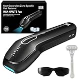 INIA Laser Hair Removal with Ice-Cooling Care for Women and Men, HAUTE Pro Painless at-Home IPL Hair Remover for Coarse Hair in Bikini All Body Areas, Latest Generation for Effective Results (Black)