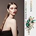 Met-edianger Green Rhinestone Statement Earrings Retro Vintage Crystal Drop Dangle Earrings for Women