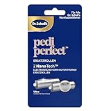 Dr. Scholl’s NanoTech-Ersatzrollenköpfe für Pedi Perfect Pro Elektronische Fußfeile – Gemischte Packung, 2x Ultra Grob für Harte Haut, und Polieren, für Anwendung auf nassen & trockenen Füßen