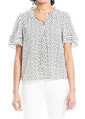 Cream/Black Stipple Dot Center Panel