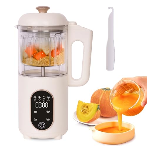 Hoapin Babynahrungszubereiter 4 in 1, Babybrei Zubereiter, Dampfgaren,...