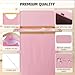 Slim Laundry Hamper with Lid, 60L Laundry Basket with Handles, Skinny Narrow Collapsible Dirty Clothes Hamper with Removable Laundry Bag for Bathroom Bedroom Dorm Clothes Toys Towels (Pink, 2 Pack)