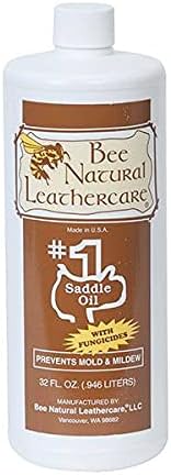 Bee Natural #1 Saddle Oil with Added Protection, 1 quart, Clear
