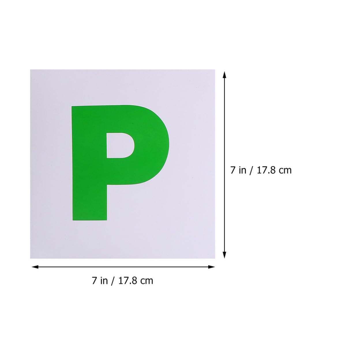 NUOBESTY Adesivi Magnetici per Auto Neopatentati 2 Pezzi, Adesivo Magnetico Scritta P per Studenti e Nuovi Conducenti, Resistente allo Sbiadimento, Facile da Installare per Veicoli