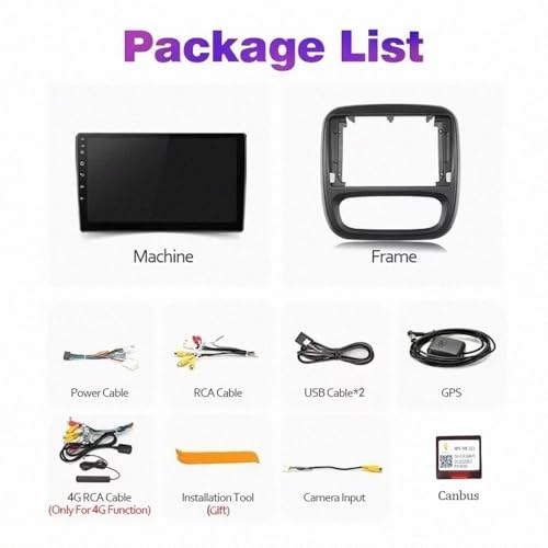 Autoradio 2 DIN con pantalla táctil y Bluetooth para furgonetas Opel Vivaro 2015-2019 2