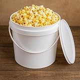 Pack of 5 - White 5 Litre Plastic Buckets with Tamper Evident Lids & Carry Handles - Multi Purpose Storage Containers Tubs - Image 4