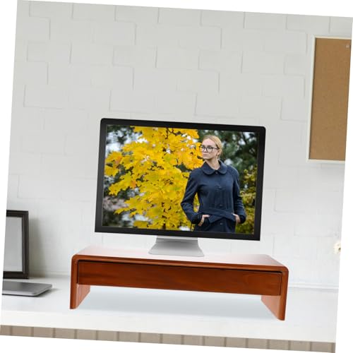 Support écran ordinateur surélevé étagère rangement bureau pour haut-parleur